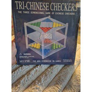 Rare Sealed‎ Vtg Tri-Chinese Checkers 3 Dimensional Game Of Chinese Checkers